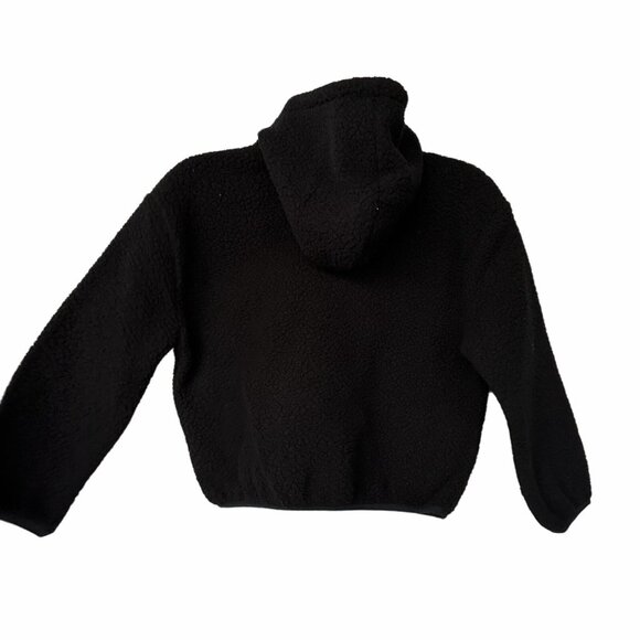 ⭐Size M Kids Unisex Gap Hoodie Jacket Top athletic Black 1/4 Zip - Picture 2 of 5